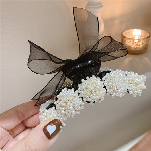 Pinza Claw de Perlas Coreana - Accesorio Cabello Otoño - Image 9
