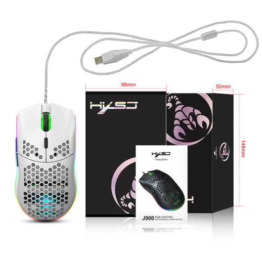Ratón Gaming Ligero con Diseño Hexagonal Perforado - Image 25
