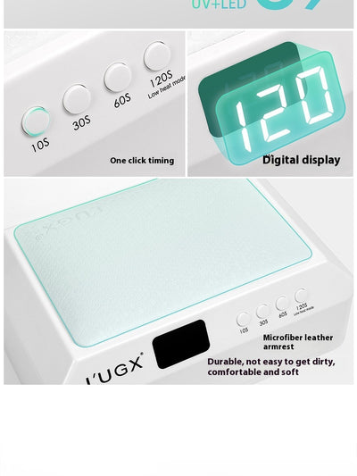 Lámpara de Fotopolimerización LED 69W con Almohada Térmica para Manicura - Image 25