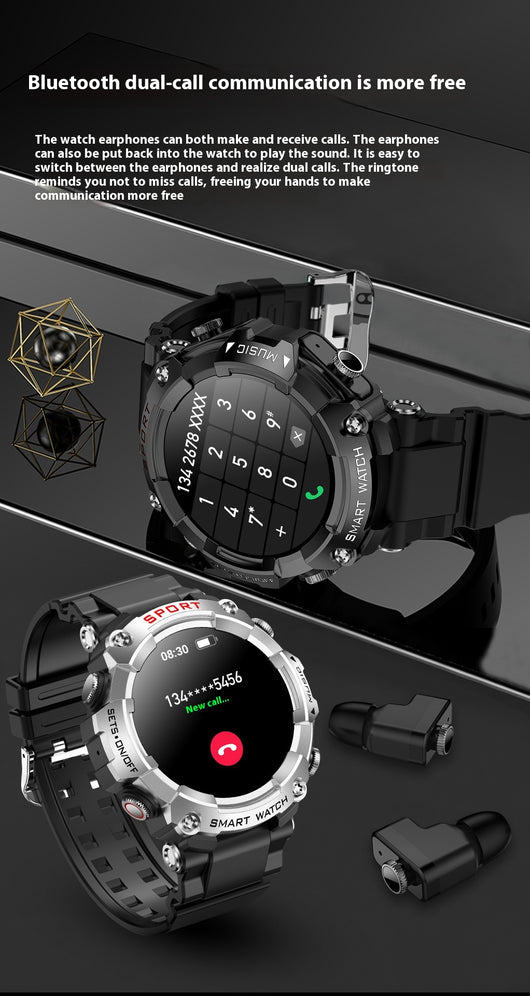 Reloj Inteligente T96 con Reproductor MP3, Auriculares Inalámbricos y Función 3 en 1 - Image 64