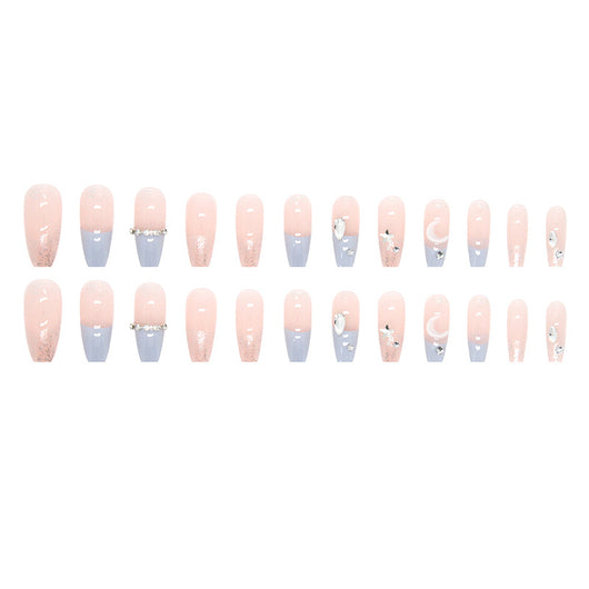 Uñas Postizas Diseño Estrellas y Luna - Image 18