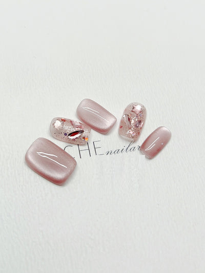 Uñas Postizas Personalizadas Efecto Ojo de Gato - Diseño Artesanal - Image 9