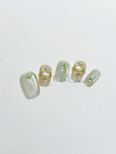 Chaleco Incrustado Verde Francés Artesanal - Estilo Corto Verano - Image 10