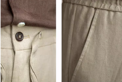 Pantalón de Lino Ligero con Ajuste Tethered para el Día a Día - Image 7
