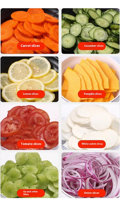 Cortadora Comercial de Verduras Automática Multifunción - Image 31