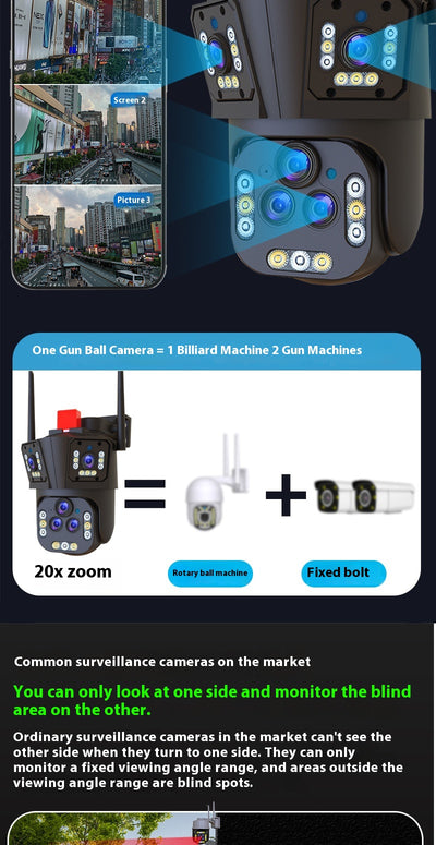 Sistema de Vigilancia Exterior 4 Megapíxeles con Triple Pantalla - Image 20