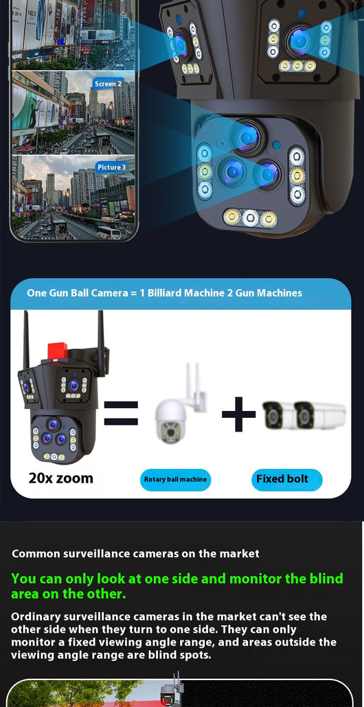 Sistema de Vigilancia Exterior 4 Megapíxeles con Triple Pantalla - Image 20