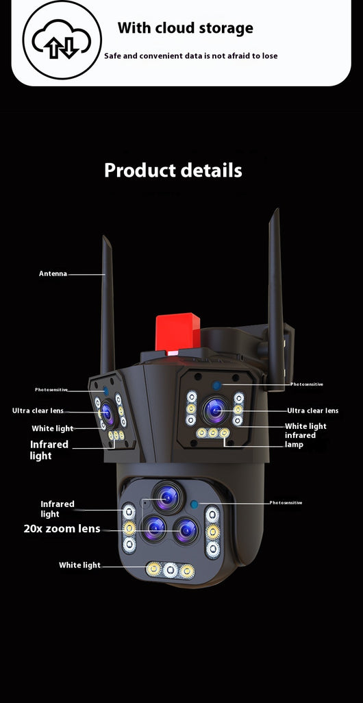 Sistema de Vigilancia Exterior 4 Megapíxeles con Triple Pantalla - Image 25