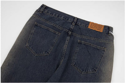 Jeans Hombre Cintura Suelta Doble Cierre Color Barro Tiro Acampanado - Image 20