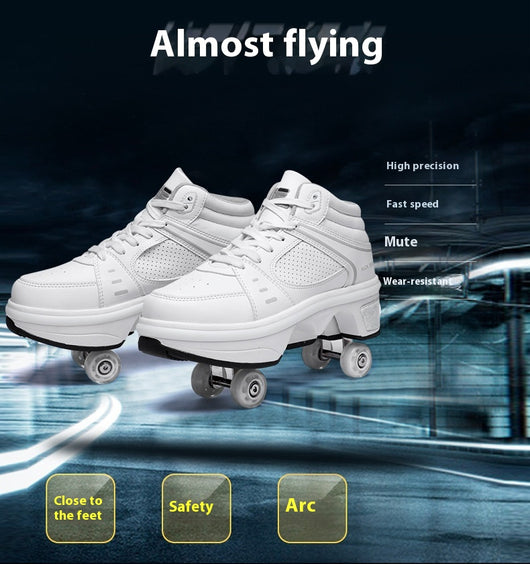Patines de Cuatro Ruedas Convertibles para Niñas - Image 11