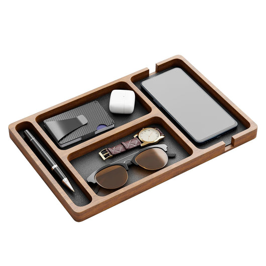 Organizador de Escritorio en Madera con Compartimentos - Caja Almacenamiento Multifunción - Image 11