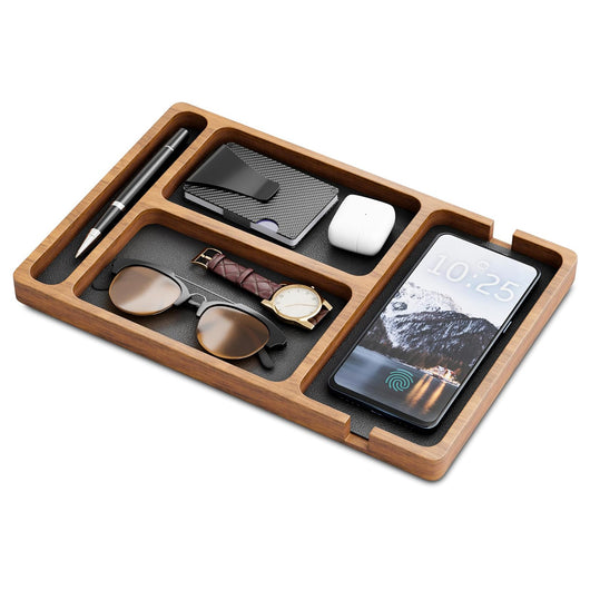 Organizador de Escritorio en Madera con Compartimentos - Caja Almacenamiento Multifunción - Image 15
