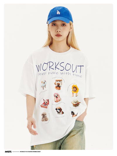 Camiseta Retro Estampada con Cachorritos - Image 26