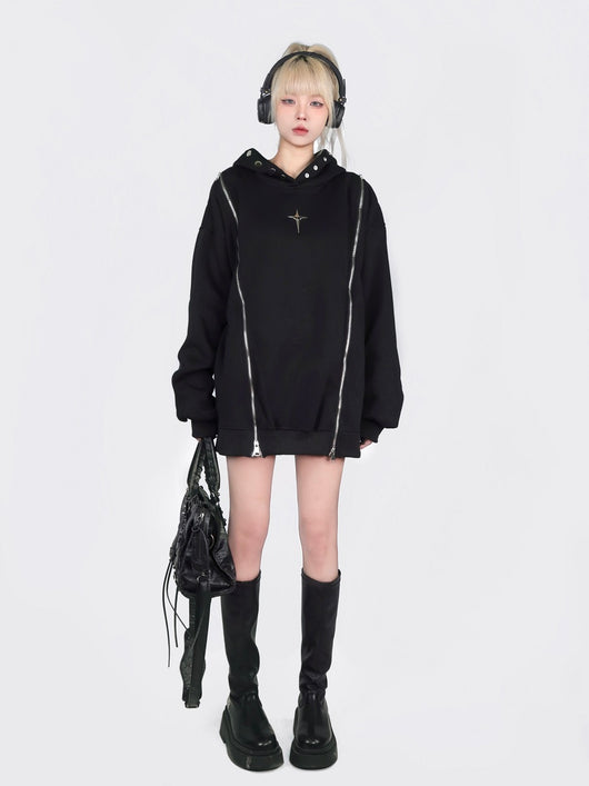 Sudadera con Capucha y Hombros Descubiertos - Image 16