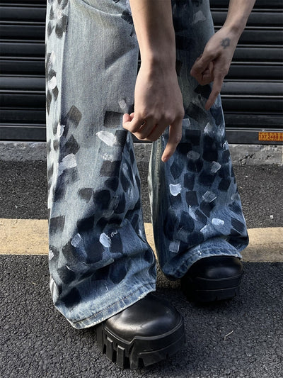Pantalones Jeans Anchos Acampanados para Hombre - Image 19