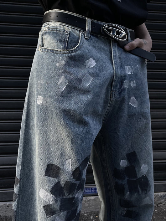 Pantalones Jeans Anchos Acampanados para Hombre - Image 26