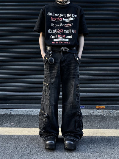 Pantalones Vaqueros Vintage Oversized con Bolsillos Grandes - Image 19