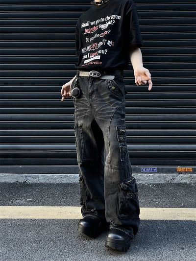 Pantalones Vaqueros Vintage Oversized con Bolsillos Grandes - Image 20