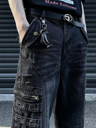 Pantalones Vaqueros Vintage Oversized con Bolsillos Grandes - Image 22