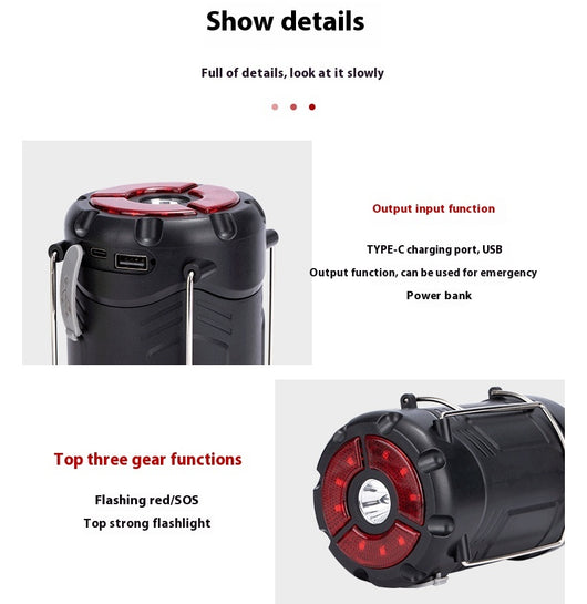 Lámpara de Camping Dual Power - Linterna LED para Tienda de Campaña - Image 18