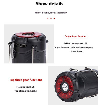Lámpara de Camping Dual Power - Linterna LED para Tienda de Campaña - Image 33
