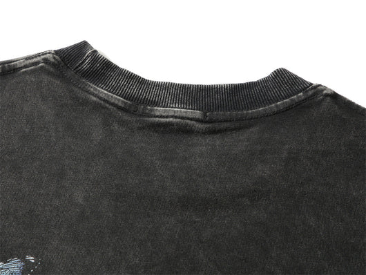 Camiseta Calavera Desgastada para Hombre - Estilo Vintage Rock - Image 36