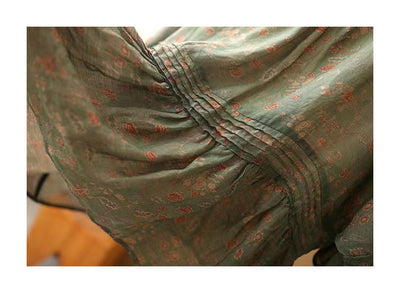 Camisa Vintage de Lino y Algodón con Estampado Floral para Verano - Image 19