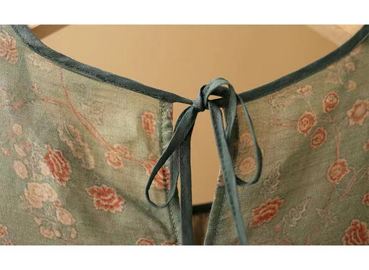 Camisa Vintage de Lino y Algodón con Estampado Floral para Verano - Image 21
