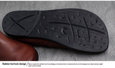Zapatos Casuales Mujer Estilo Étnico Retro de Cuero Gamuza con Tacón Bajo - Image 19