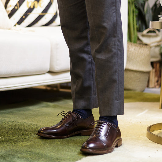 Zapatos Oxford de Cuero con Cordones para Hombre - Image 9
