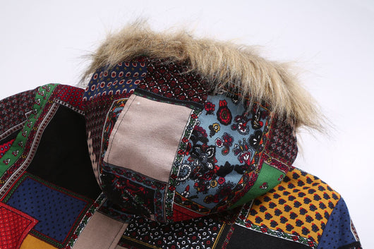 Chaqueta Acolchada Étnica con Capucha - Image 5