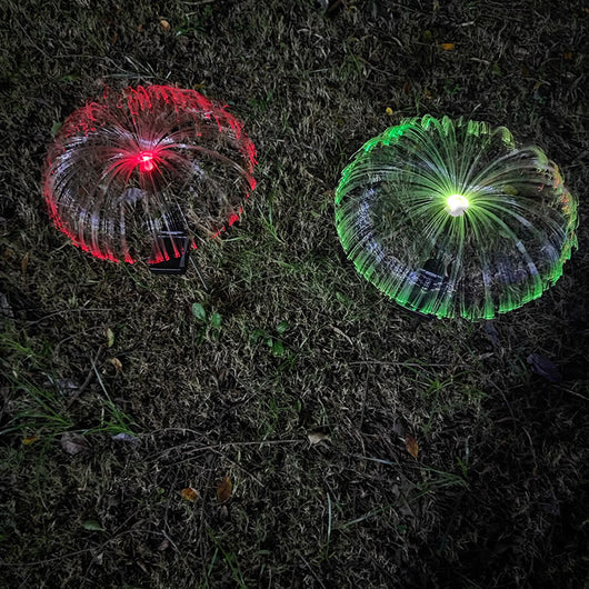Luz Medusa Solar con Fibra Óptica para Decoración Navideña de Patio - Image 12