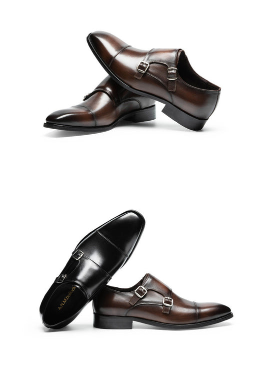 Zapatos de Cuero Premium para Hombre con Doble Hebilla - Estilo Ejecutivo - Image 20