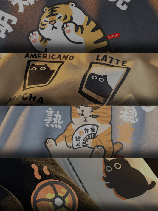 Camiseta de Manga Corta Flocking Milk Coffee para Hombre - Image 14