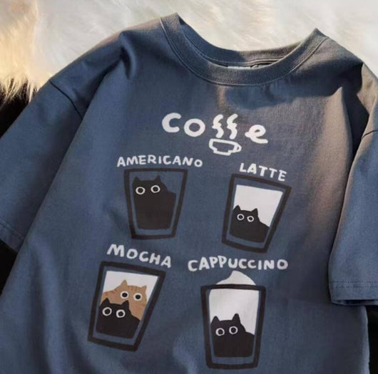 Camiseta de Manga Corta Flocking Milk Coffee para Hombre - Image 18