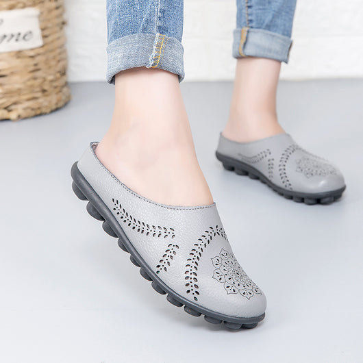 Zapatos de Cuero Casual para Mujer - Diseño Liso y Versátil - Image 17