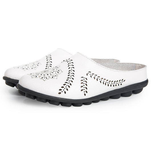 Zapatos de Cuero Casual para Mujer - Diseño Liso y Versátil - Image 19