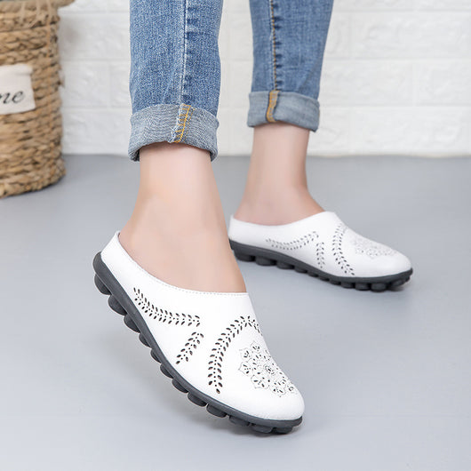 Zapatos de Cuero Casual para Mujer - Diseño Liso y Versátil - Image 20