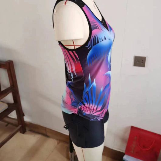 Traje de Baño Dos Piezas con Encaje Estampado para Mujer - Image 15