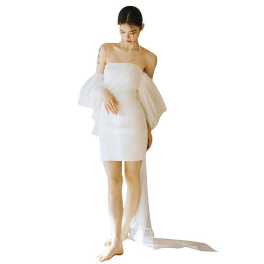 Vestido de Novia Corto Hada Luminosa - Image 8