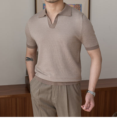 Blusa Tejida Retro con Solapa Casual - Image 10