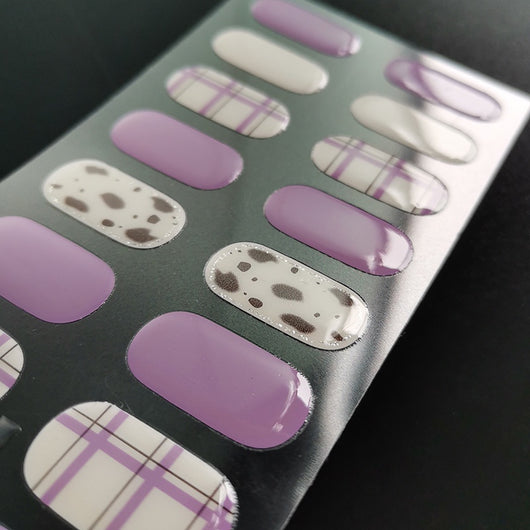 Pegatinas de Uñas Gel sin Horno con Diseño de Líneas Geométricas - Image 34
