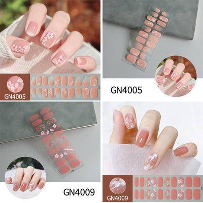 Pegatinas de Uñas Gel sin Horno con Diseño de Líneas Geométricas - Image 40