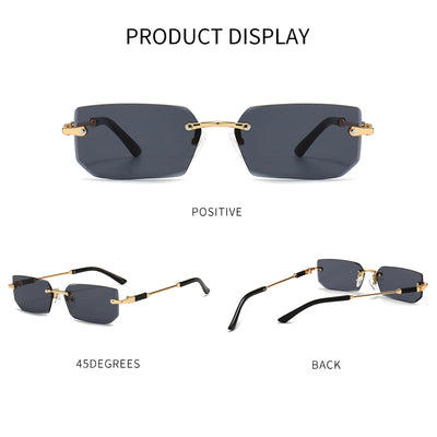 Gafas de Sol Rimless Transparentes para Mujer - Image 18