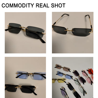 Gafas de Sol Rimless Transparentes para Mujer - Image 19