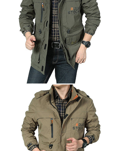 Chaqueta Casual Outdoor para Hombre - Talla Grande y Corte Largo - Image 10