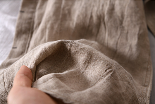 Cardigan de Lino para Hombre con Cuello Mao de Manga Larga - Image 14