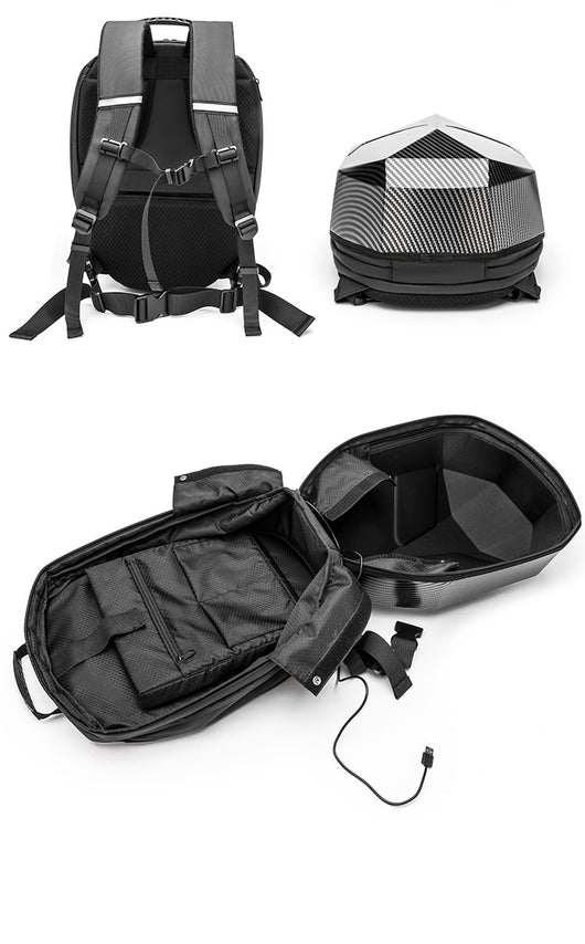 Mochila Impermeable para Casco de Motocicleta con Luz LED - Capacidad Full Face - Image 23