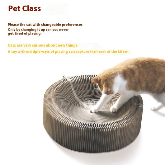 Rascador Corrugado para Gatos con Diseño Acordeón Resistente - Image 6