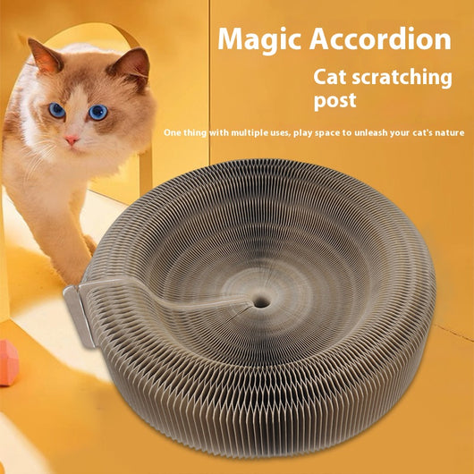 Rascador Corrugado para Gatos con Diseño Acordeón Resistente - Image 7